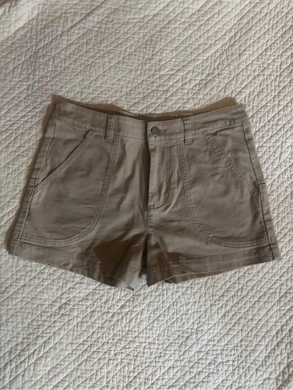 Patagonia Women's Tan Outdoor Cotton-Blend Shorts